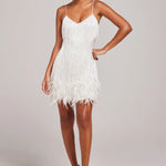 Brielle | Feather Mini Dress