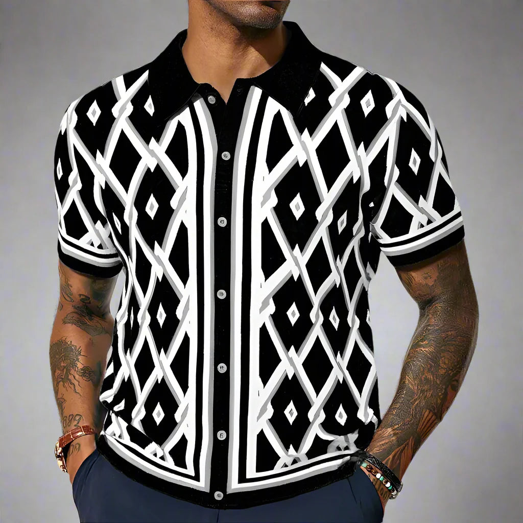 Dante | Retro-Style Polo Shirt-2