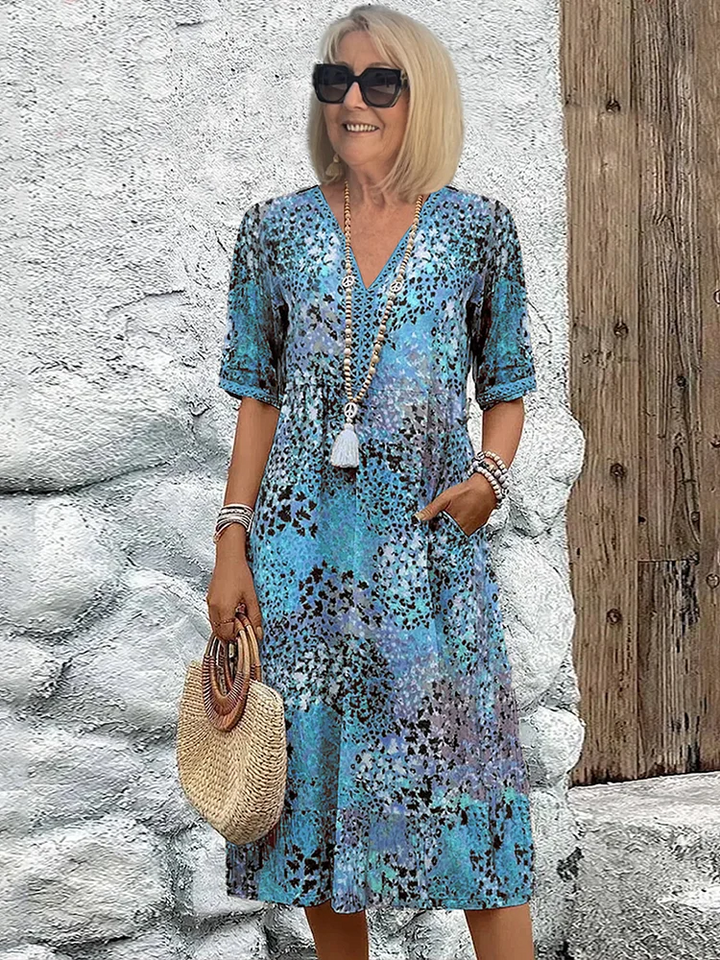 Samantha | Plus Size Floral Midi Wedding Guest Dress 2