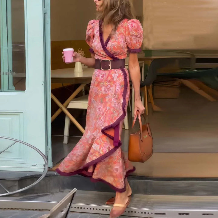 Vivara | Elegant Pink Maxi Dress for Women 0